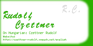 rudolf czettner business card